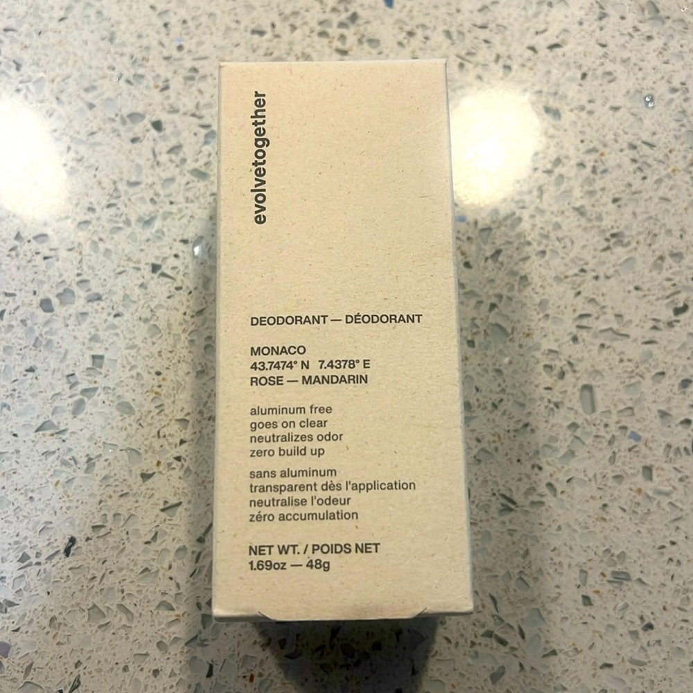 Evolvetogether deodorant - rose mandarin